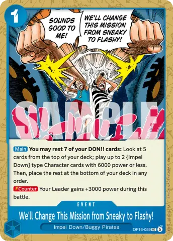We'll Change This Mission from Sneaky to Flashy! · 059