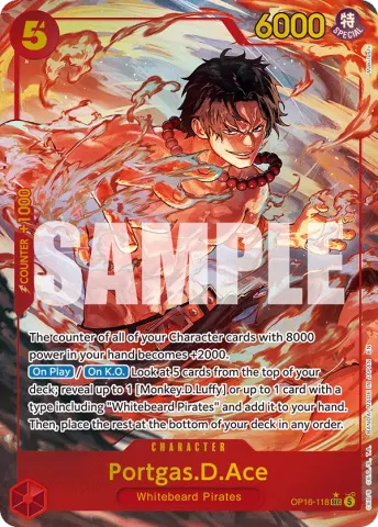 Portgas.D.Ace (Alternate Art) · 118
