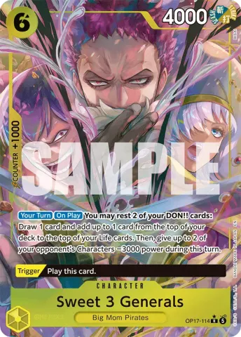 Sweet 3 Generals (Alternate Art) · 114