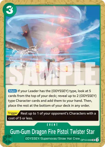 Gum-Gum Dragon Fire Pistol Twister Star · 039