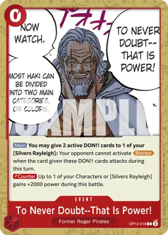 To Never Doubt--That Is Power! · 016