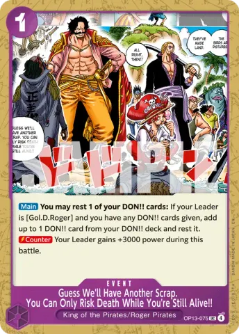 Guess We'll Have Another Scrap. You Can Only Risk Death While You're Still Alive!! · 075