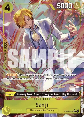 Sanji (OP04-104) (Alternate Art) · 104