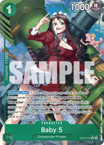 Baby 5 (OP05-034) (Alternate Art) · 034