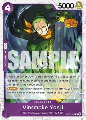 Vinsmoke Yonji (OP06-067) (Jolly Roger Foil) · 067