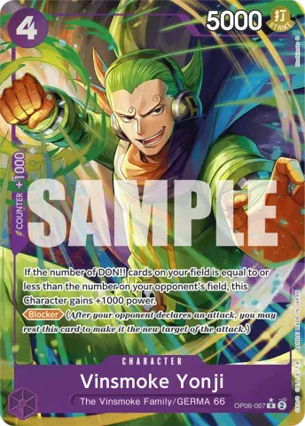 Vinsmoke Yonji (OP06-067) (Alternate Art) · 067