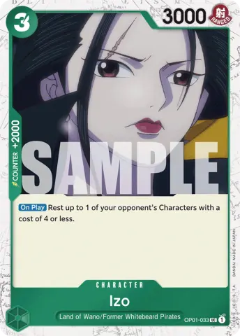 Izo (OP01-033) (Jolly Roger Foil) · 033
