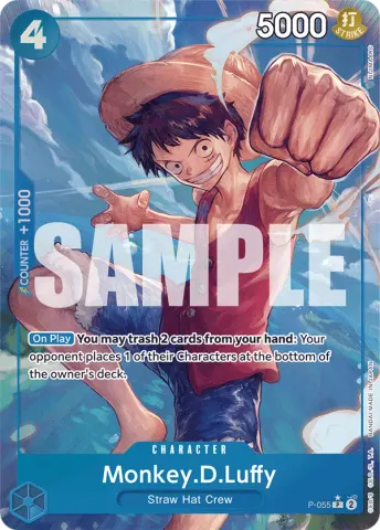 Monkey.D.Luffy (P-055) (Full Art) · 055