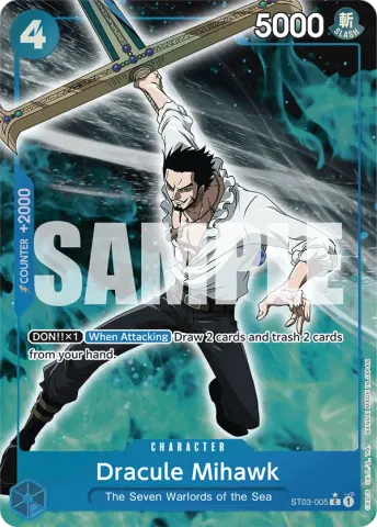 Dracule Mihawk (ST03-005) (Full Art) · 005