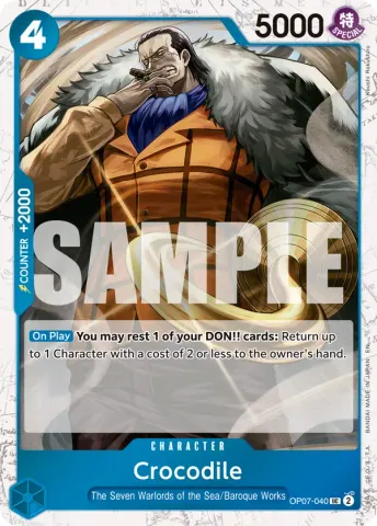 Crocodile - OP07-040 (Pirate Foil) · 040