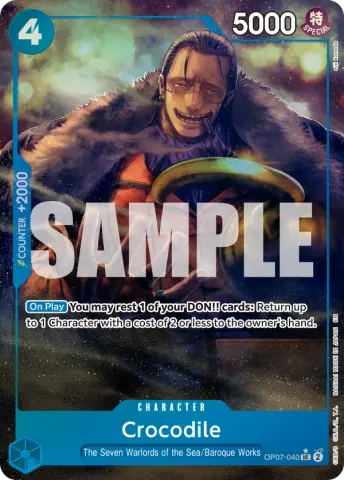 Crocodile - OP07-040 (Alternate Art) · 040
