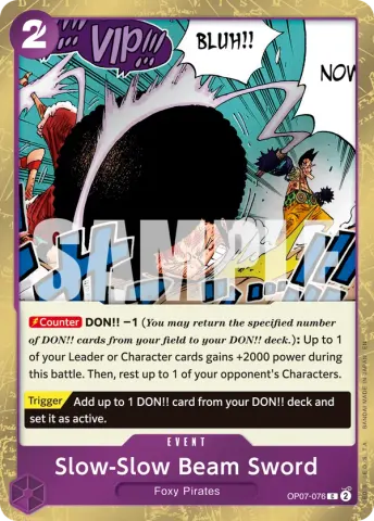 Slow-Slow Beam Sword (Pirate Foil) · 076