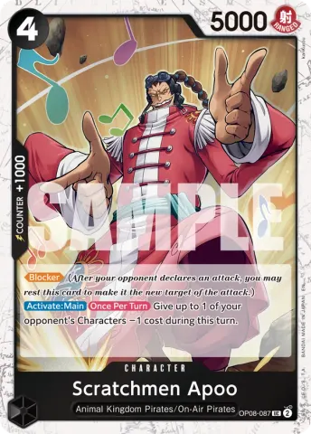 Scratchmen Apoo - OP08-087 (Pirate Foil) · 087