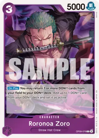 Roronoa Zoro - OP09-076 · 076