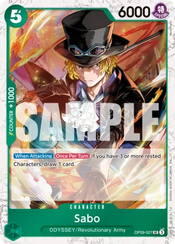 Sabo - OP09-027 (Pirate Foil) · 027