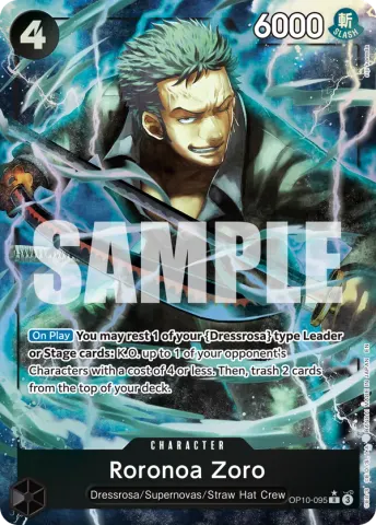Roronoa Zoro - OP10-095 (Alternate Art) · 095