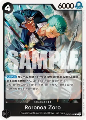 Roronoa Zoro - OP10-095 (Reprint) · 095