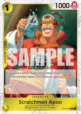 Scratchmen Apoo - OP10-108 (Pirate Foil) · 108