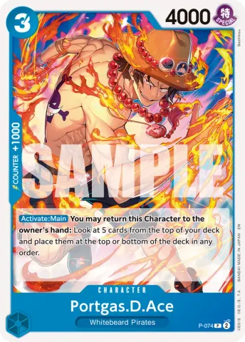 Portgas.D.Ace - P-074 (Pirate Foil) · 074