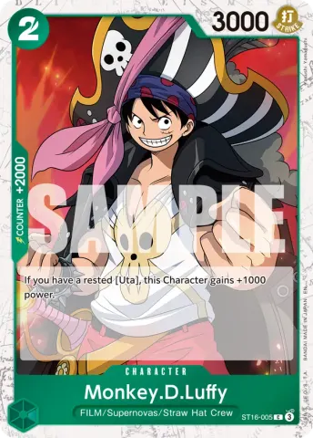 Monkey.D.Luffy - ST16-005 (Pirate Foil) · 005