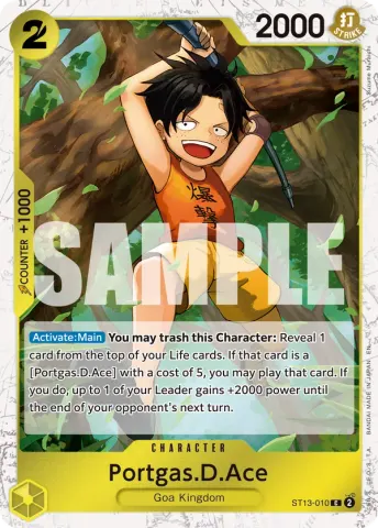 Portgas.D.Ace - ST13-010 (Pirate Foil) · 010