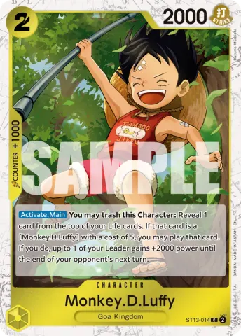 Monkey.D.Luffy - ST13-014 (Pirate Foil) · 014