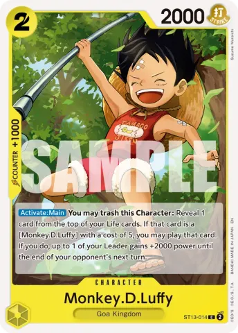 Monkey.D.Luffy - ST13-014 (Reprint) · 014