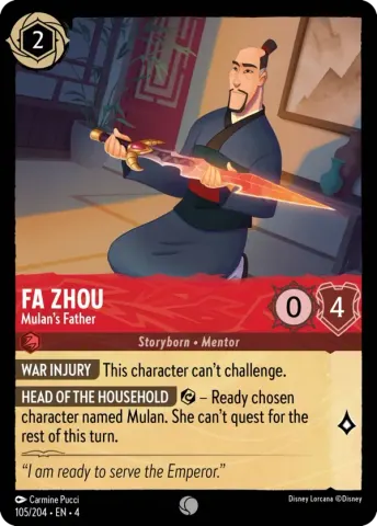 Fa Zhou - Mulan's Father · 105