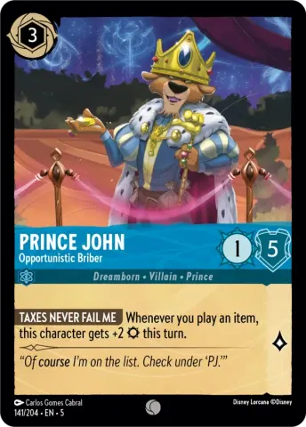 Prince John - Opportunistic Briber · 141