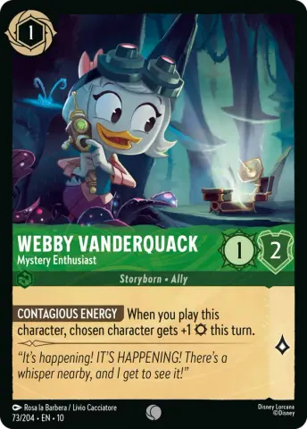 Webby Vanderquack - Mystery Enthusiast · 73