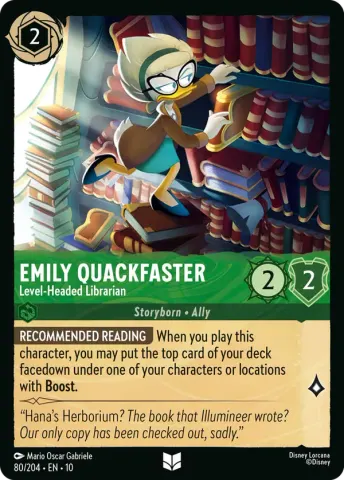 Emily Quackfaster - Level-Headed Librarian · 80