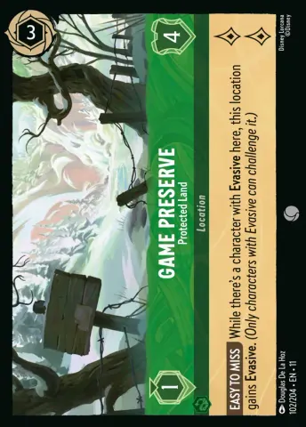 Game Preserve - Protected Land · 102