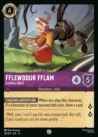 Fflewddur Fflam - Luckless Bard · 38