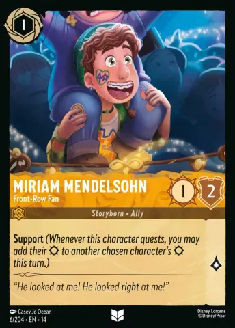 Miriam Mendelsohn - Front-Row Fan · 6