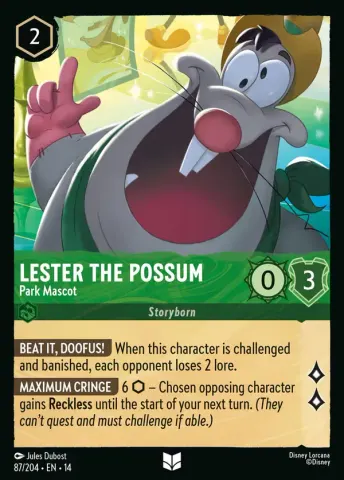 Lester the Possum - Park Mascot · 87