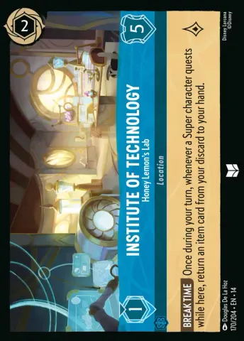 Institute of Technology - Honey Lemon's Lab · 170