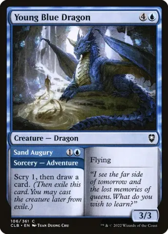 Young Blue Dragon // Sand Augury · 106