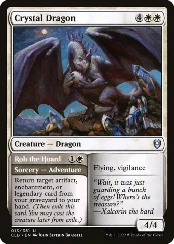Crystal Dragon // Rob the Hoard · 13