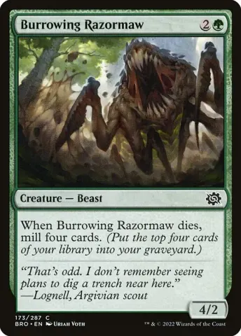Burrowing Razormaw · 173