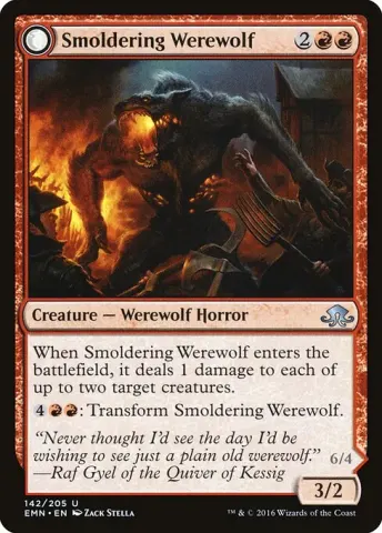 Smoldering Werewolf // Erupting Dreadwolf · 142