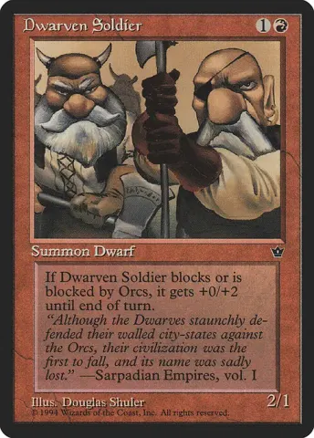 Dwarven Soldier · 53c