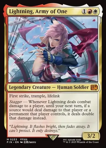 Lightning, Army of One · 233