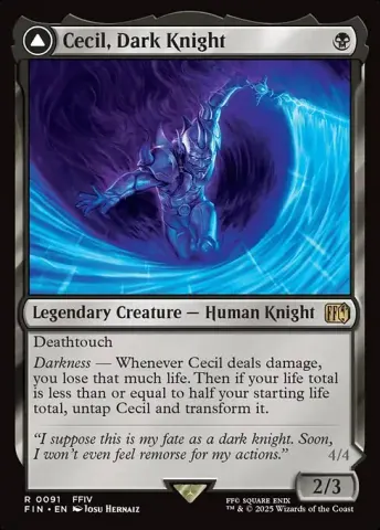 Cecil, Dark Knight // Cecil, Redeemed Paladin · 91