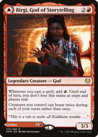 Birgi, God of Storytelling // Harnfel, Horn of Bounty · 123