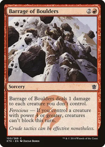 Barrage of Boulders · 100