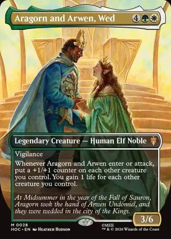 Aragorn and Arwen, Wed · 28