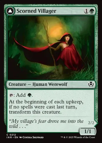 Scorned Villager // Moonscarred Werewolf · 212