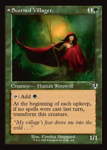 Scorned Villager // Moonscarred Werewolf · 468