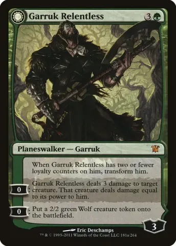 Garruk Relentless // Garruk, the Veil-Cursed · 181