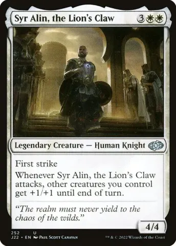 Syr Alin, the Lion's Claw · 252